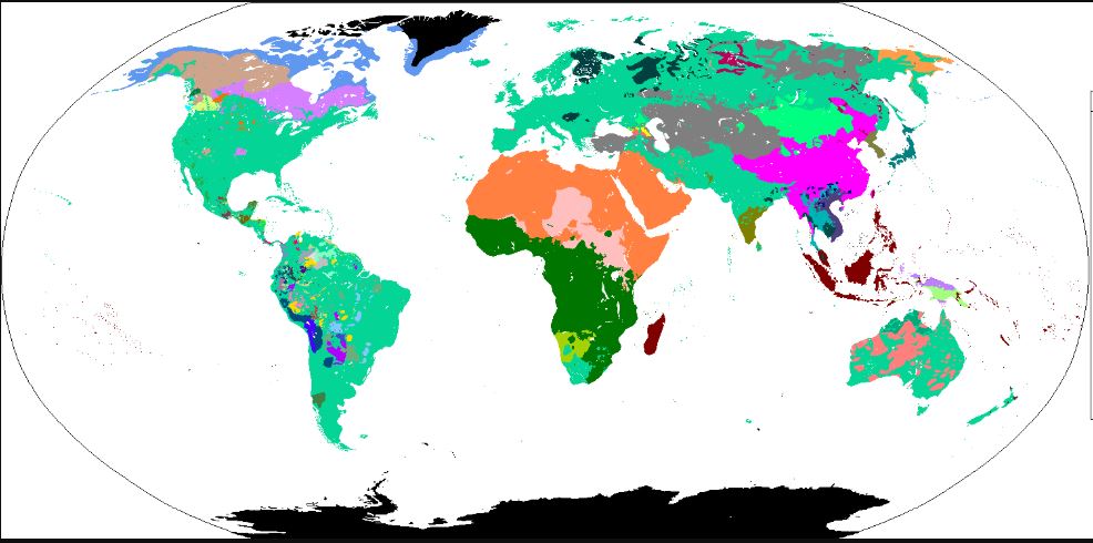 Human Language Families Around the World