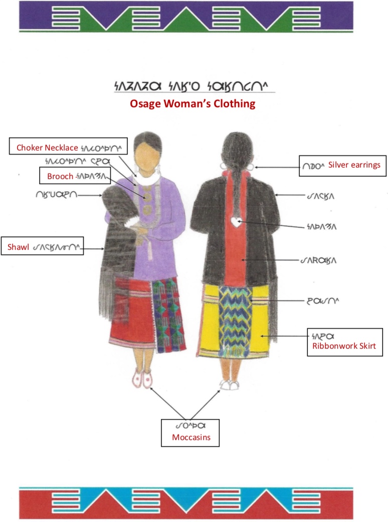 Osage Woman - Traditional Clothing